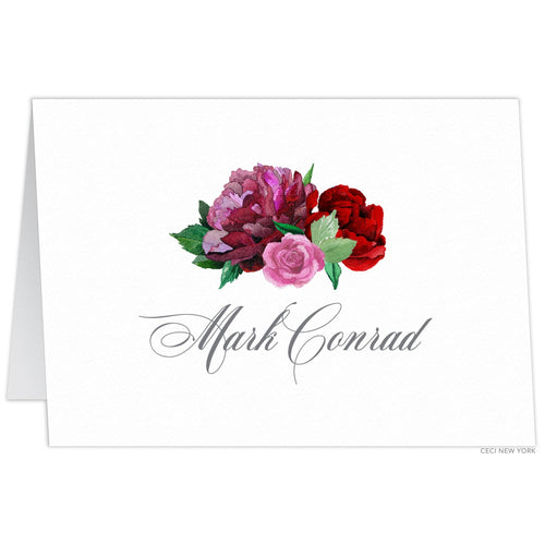 Bouquet Tented Escort/Place Card